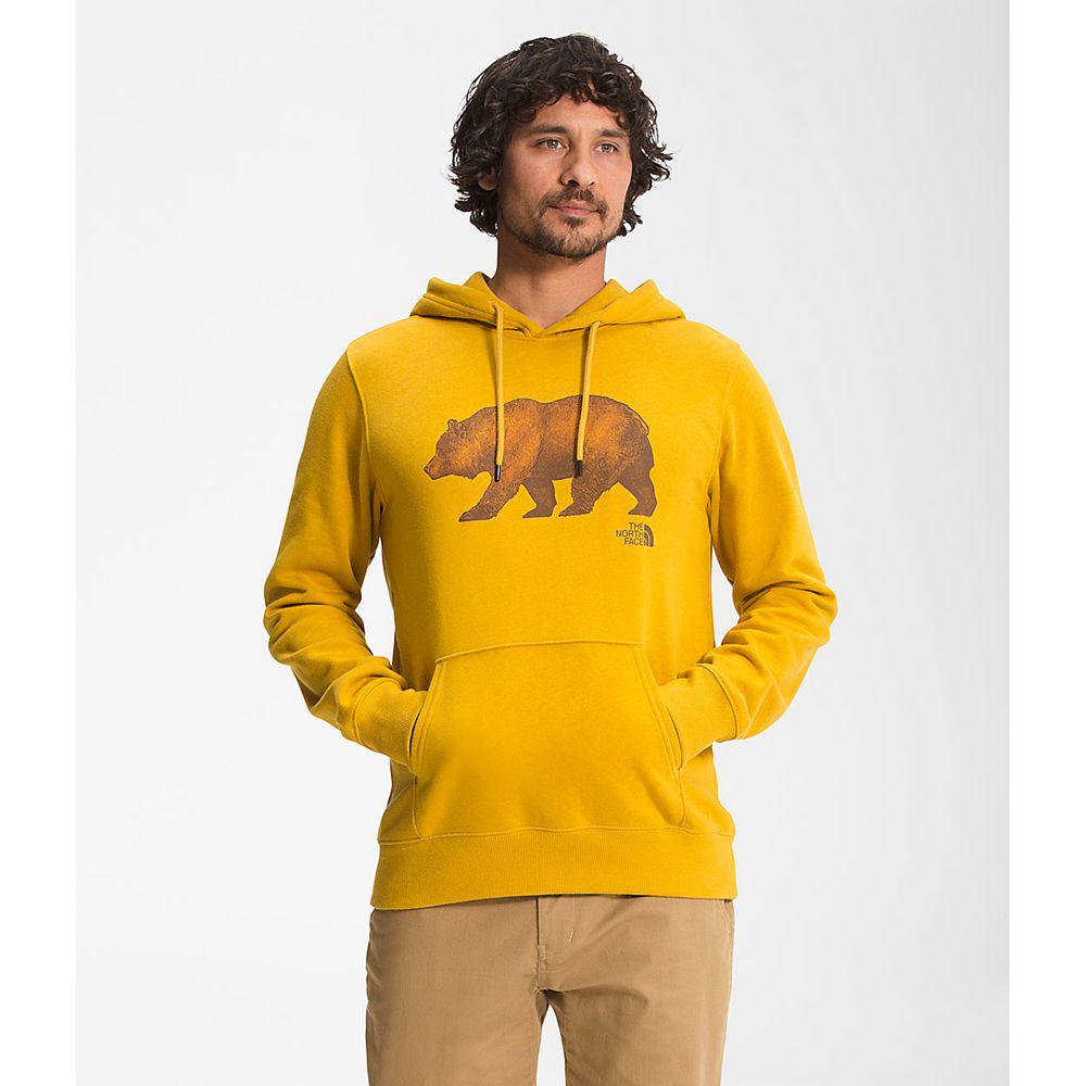 The North Face Tnf™ Bear Pullover Ανδρικα Φούτερ Hoodie - Κίτρινα (SDVB56914)